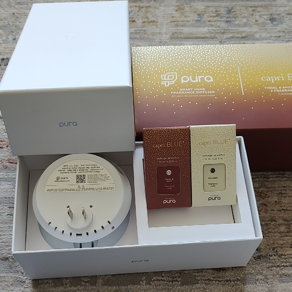 Pura Capri Blue Fragrance Diffuser Set - Picture 4 of 9